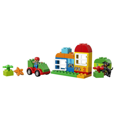 LEGO Duplo All-in-One Box of Fun Kids 65 Piece Building Set with Toy Figure