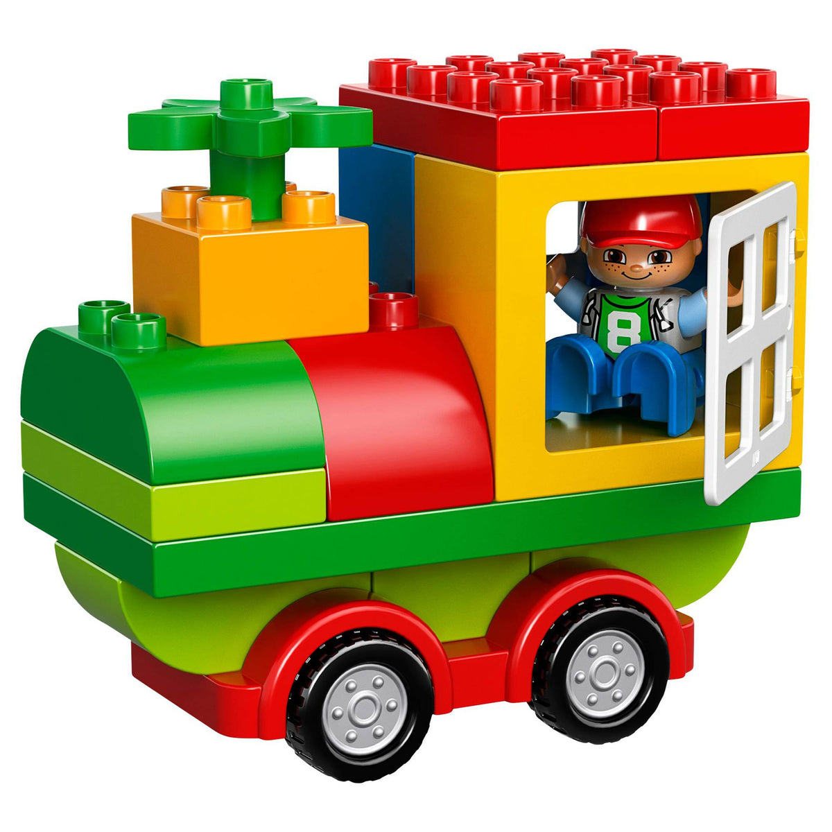 LEGO Duplo All-in-One Box of Fun Kids 65 Piece Building Set with Toy Figure