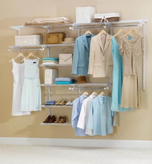 Rubbermaid Custom Closet Organizer 4-8' Deluxe Kit - White (Open Box)