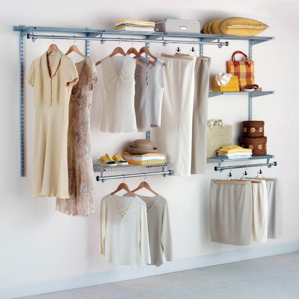 Rubbermaid Configurations Custom Closet Organizer 4'-8' Kit - Titanium | 3G59