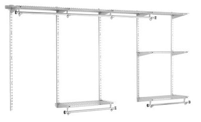 Rubbermaid Configurations Custom Closet Organizer 4'-8' Kit - Titanium | 3G59