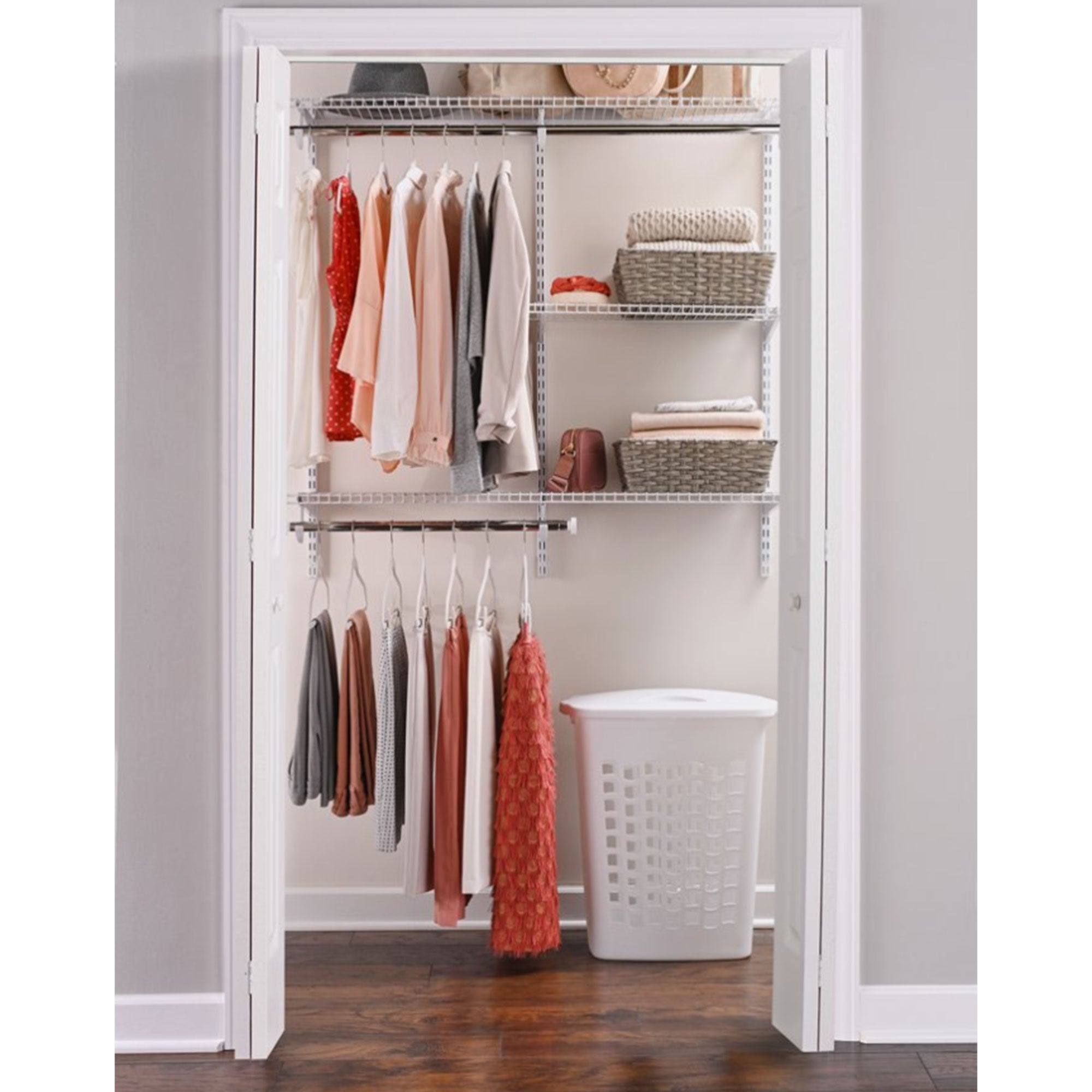 Rubbermaid Configurations Custom Closet Organizer 4'-8' Kit - White (Used) - VMInnovations