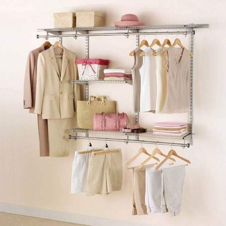 Rubbermaid Configurations Custom Closet Organizer 3'-6' Kit Titanium (Open Box)