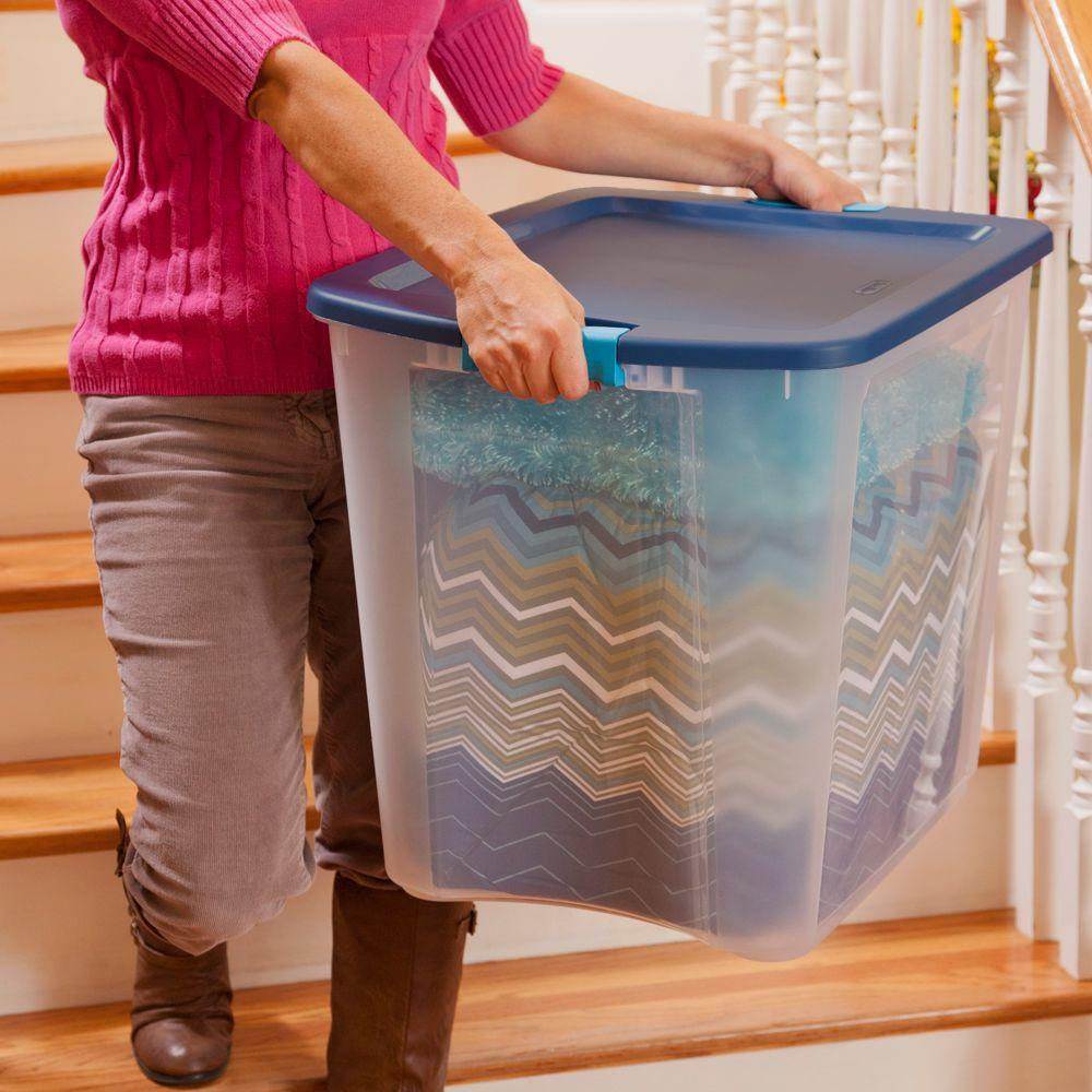 Sterilite 14489604 26 Gallon Latch and Carry Storage Tote Container (Open Box)