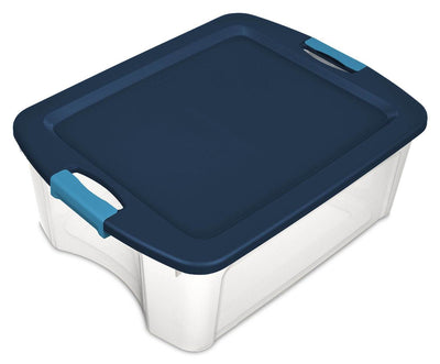 Single Sterilite 12 Gallon Latch and Carry Storage Tote Container (Open Box)