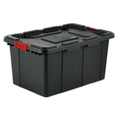 Sterilite 27-Gal Durable Industrial Tote w/Red Latches (Open Box)