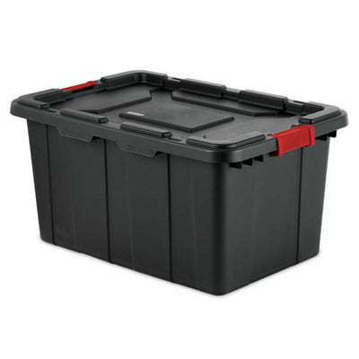 Sterilite 27-Gal Durable Industrial Tote w/Red Latches (Open Box)