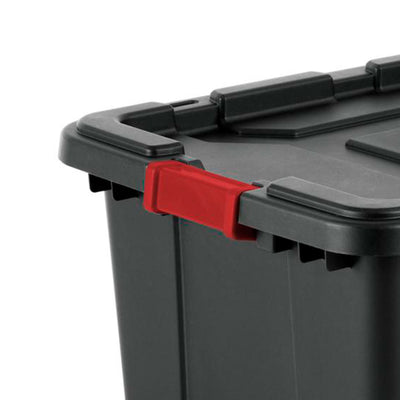 Sterilite 27-Gal Durable Industrial Tote w/Red Latches (Open Box)