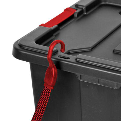 Sterilite 27-Gal Durable Industrial Tote w/Red Latches (Open Box)