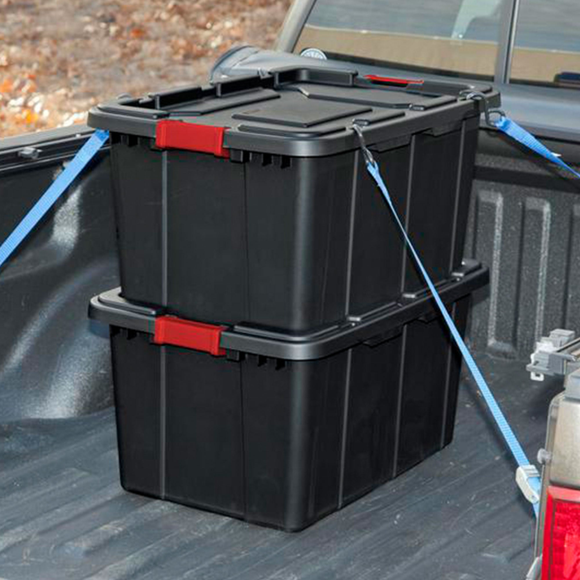 Sterilite 27-Gal Durable Industrial Tote w/Red Latches (Open Box)
