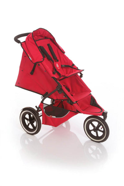 Phil & Teds Classic Inline Folding Baby Stroller w/ Double Seat - Red - Open Box
