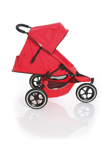 Phil & Teds Classic Inline Folding Baby Stroller w/ Double Seat - Red - Open Box