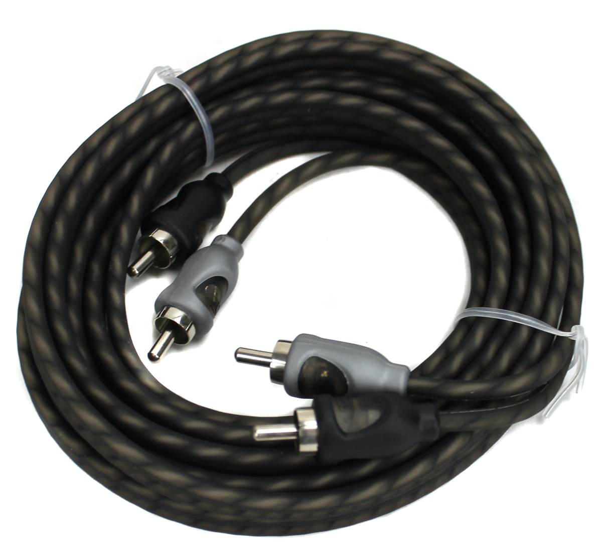 Rockford Fosgate RFI-16 16' Twisted 2 Ch RCA Car Audio Signal Cable (Open Box)