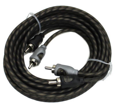 Rockford Fosgate RFI-16 16' Twisted 2 Ch RCA Car Audio Signal Cable (Open Box)