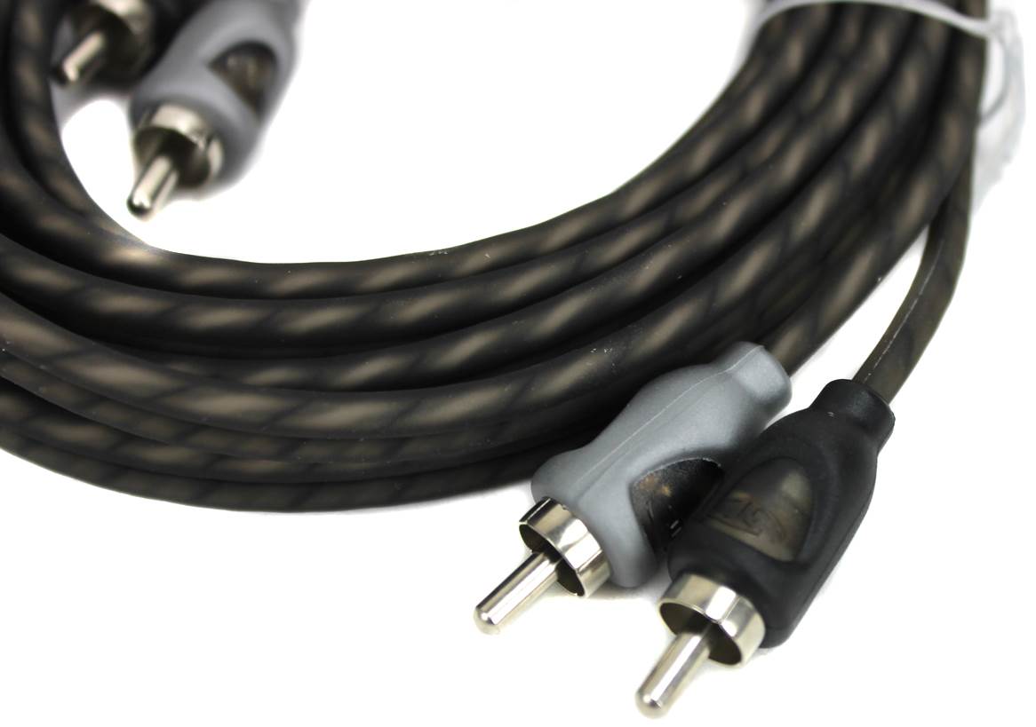 Rockford Fosgate RFI-16 16' Twisted 2 Ch RCA Car Audio Signal Cable (Open Box)