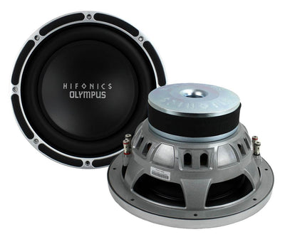 2) Hifonics OLM800D2 12" 3200W Dual Car Subwoofers + ZRX3200.1D 3200W Mono Amp