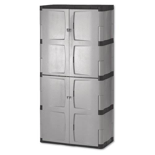 Rubbermaid Full Double Door Vertical 27 Cu.Ft. Garage Storage Cabinet | 7083
