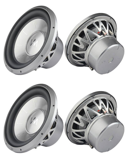 4) VM Audio EXW15 Elux 15" Competition Car Power Subwoofer Subs 5200W DVC (Four)