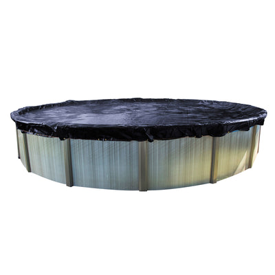 Swimline 24 Ft Round Above Ground Winter Pool Cover w/ 4'x8' Closing Air Pillow - VMInnovations