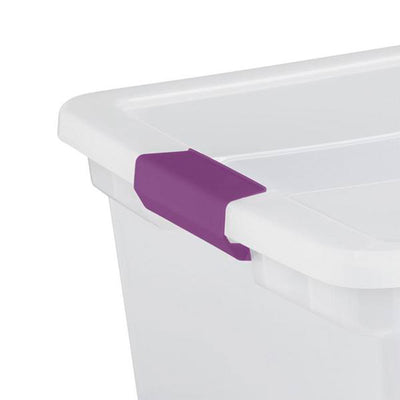 Sterilite 66 Quart Latch Lid Tote, 6 Pack, and 27 Quart Latch Lid Tote, 6 Pack - VMInnovations