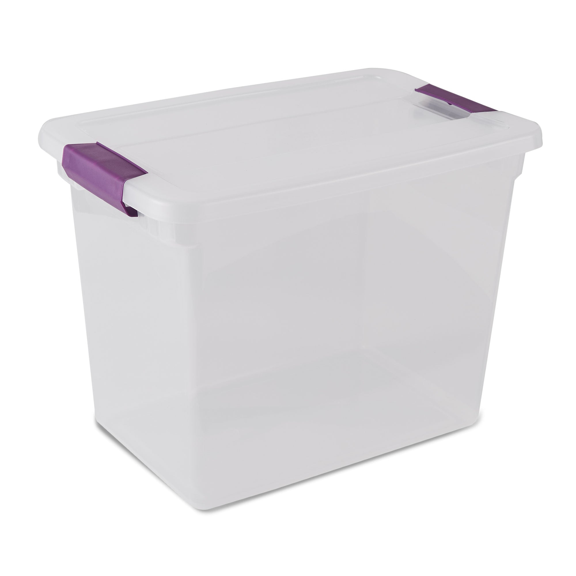 Sterilite 27 Qt ClearView Latch Storage Stackable Bin with Latching Lid, 1 Pack - VMInnovations