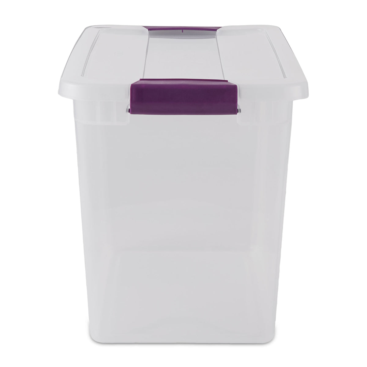 Sterilite 27 Qt ClearView Latch Storage Stackable Bin with Latching Lid, 1 Pack