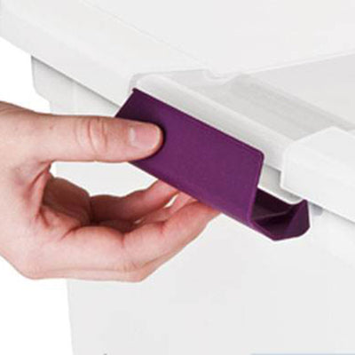 Sterilite 66 Quart Latch Lid Tote, 6 Pack, and 27 Quart Latch Lid Tote, 6 Pack - VMInnovations