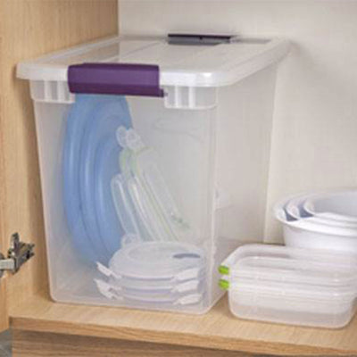 Sterilite 27-Quart ClearView Latch Box Storage Tote Container - Single (Open Box)
