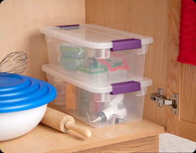 Sterilite 6-Quart ClearView Latch Box Storage Tote Container (Open Box)