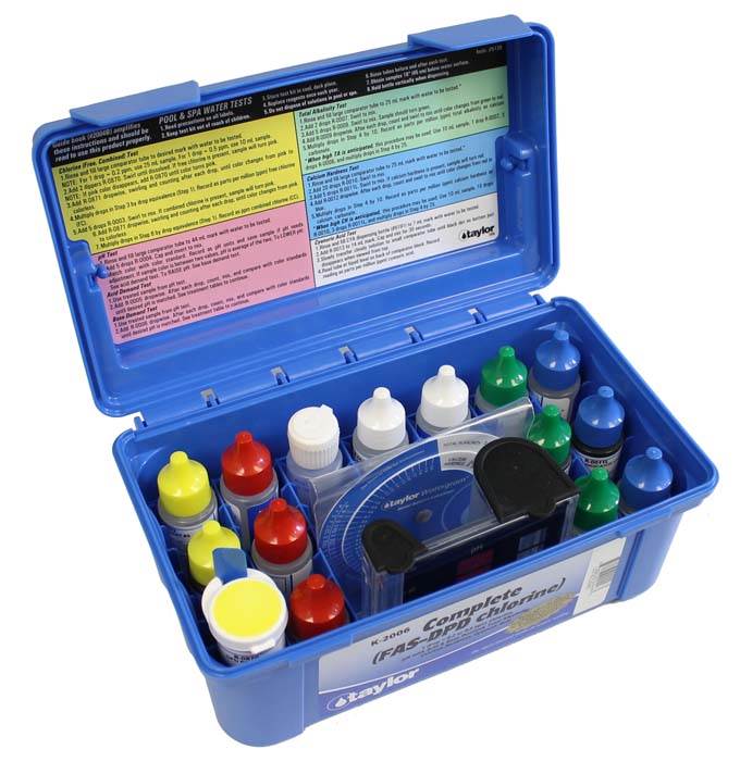 TAYLOR Complete Swimming Pool/Spa Test Kit FAS-DPD K2006 Chlorine (Open Box)