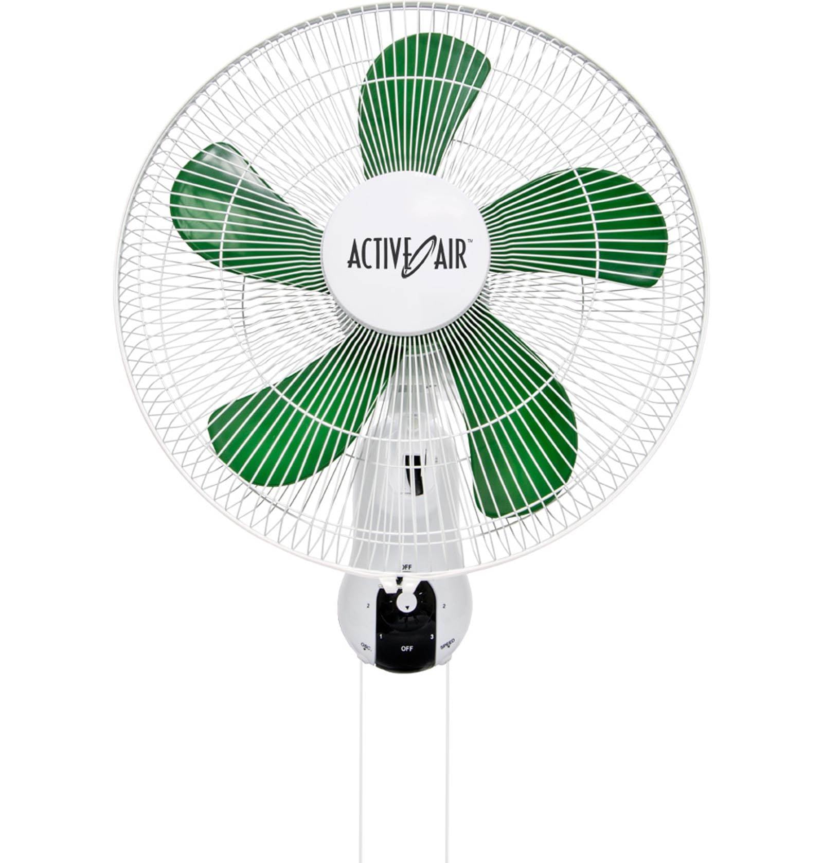 Active Air ACF16 16 inch 3-Speed Mountable Oscillating Hydroponic Grow Fan - VMInnovations