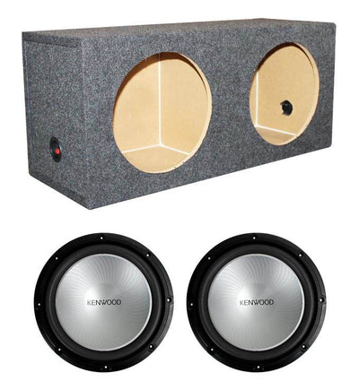 Kenwood KFC-W12PS 12" 2000W Car Subwoofers KFCW12PS + Dual Sealed Sub Box