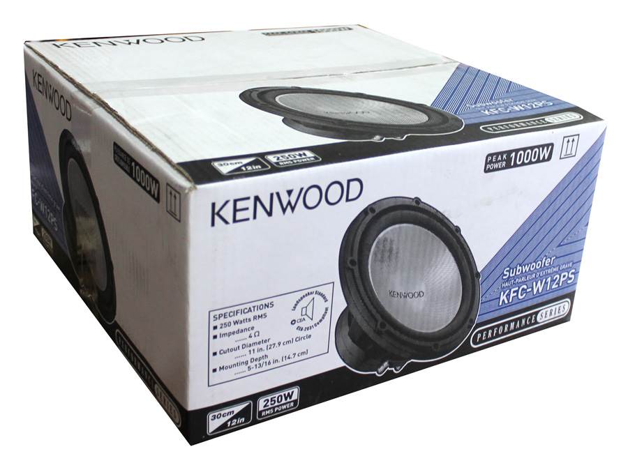 Kenwood KFC-W12PS 12" 2000W Car Subwoofers KFCW12PS + Dual Sealed Sub Box
