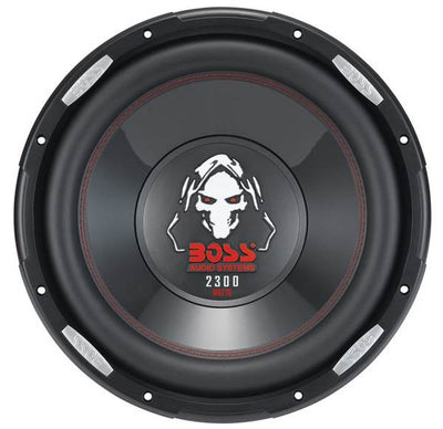 2) New Boss P126DVC 12" 4600W Car Power Subwoofers + Dual Sealed Angled Sub Box