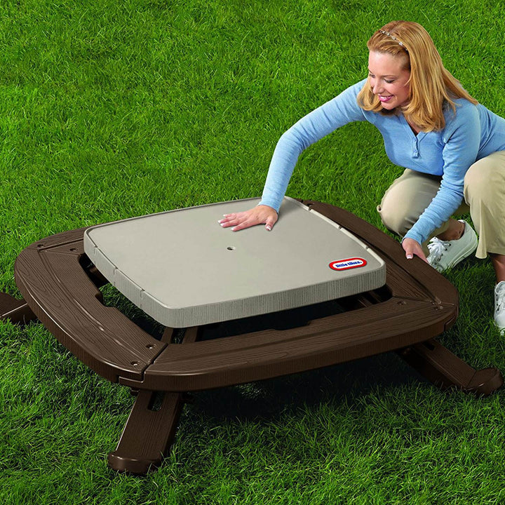 Little Tikes  Fold 'n Store Kids Picnic Table Toy w/ Market Umbrella (For Parts) - VMInnovations