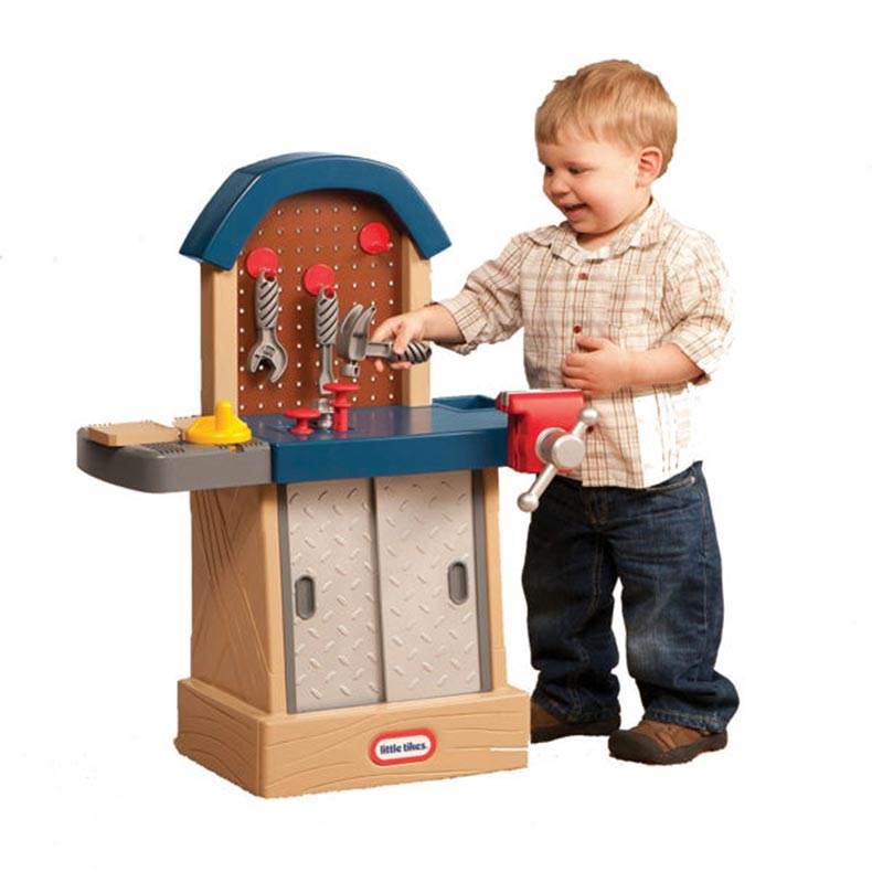 Little Tikes Pretend Play Tough Workshop Kids Toddler Toy Workbench Play Set