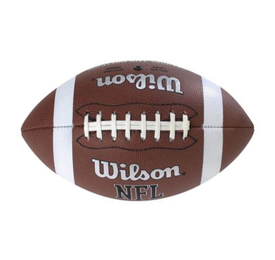 (2) WILSON WTF1855 NFL Official Size TDS Grip Composite Leather Game Footballs