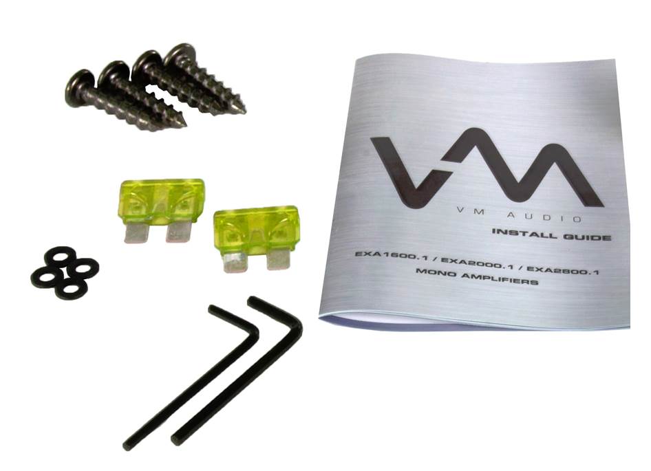 VM Audio EXA1300.4 1300W 4 Channel Car Amplifier Power Amp (Open Box)