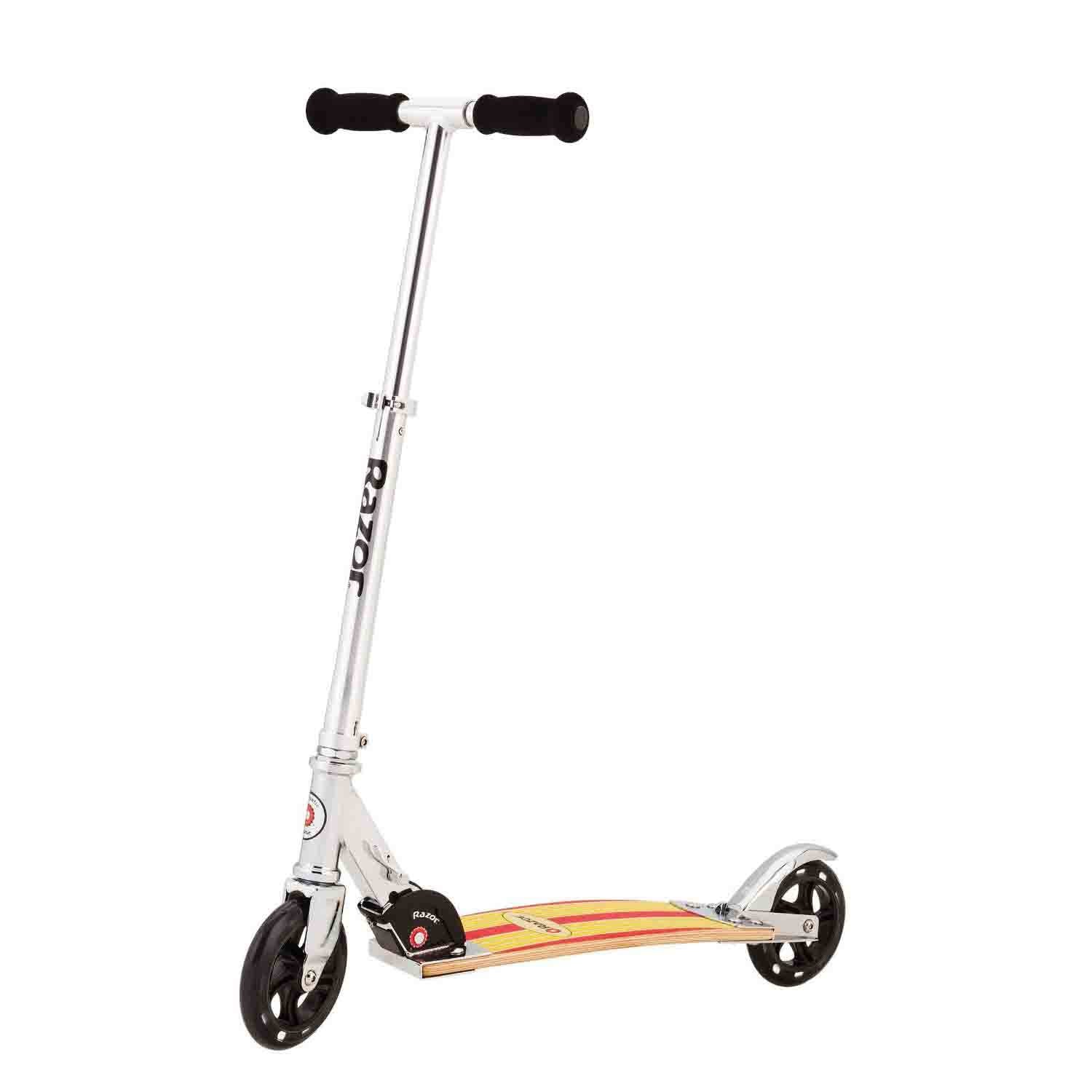 Razor Cruiser 2-Wheel Kick Surfboard Inspired Scooter, Red/Yellow (Open Box)
