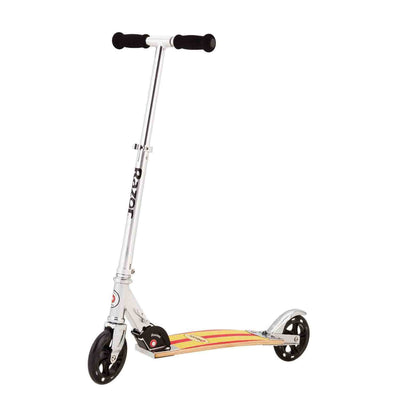 Razor Cruiser 2-Wheel Kick Surfboard Inspired Scooter, Red/Yellow (Open Box)