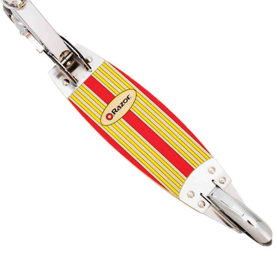 Razor Cruiser 2-Wheel Kick Surfboard Inspired Scooter, Red/Yellow (Open Box)