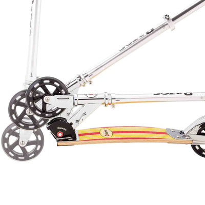 Razor Cruiser 2-Wheel Kick Surfboard Inspired Scooter, Red/Yellow (Open Box)