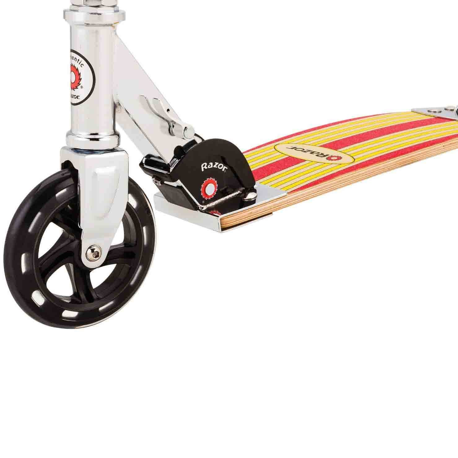Razor Cruiser 2-Wheel Kick Surfboard Inspired Scooter, Red/Yellow (Open Box)