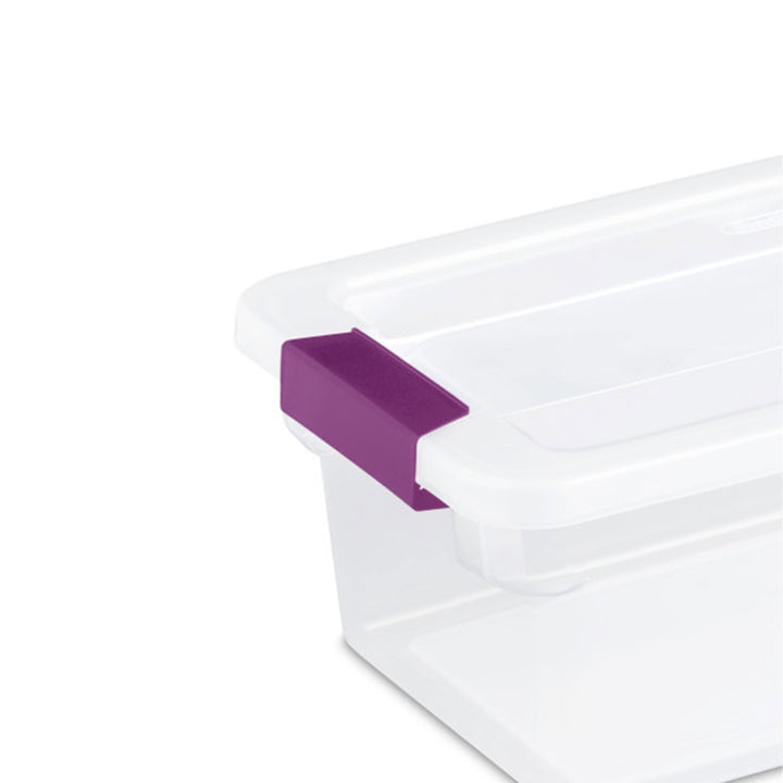 Sterilite 6 Quart Plastic ClearView Latch Box Storage Container Tote, 48 Pack