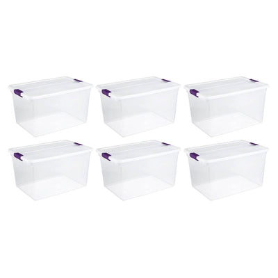 Sterilite 66-Quart ClearView Latch Box Storage Container (Open Box)