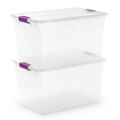 Sterilite 66-Quart ClearView Latch Box Storage Container (Open Box)