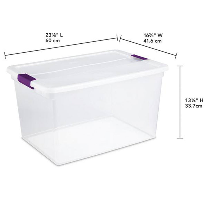 Sterilite 116 Quart Storage Totes, 4 Pack, and 66 Quart Storage Totes, 6 Pack