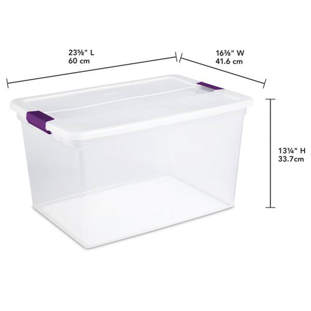 Sterilite 116 Quart Storage Totes, 4 Pack, and 66 Quart Storage Totes, 6 Pack