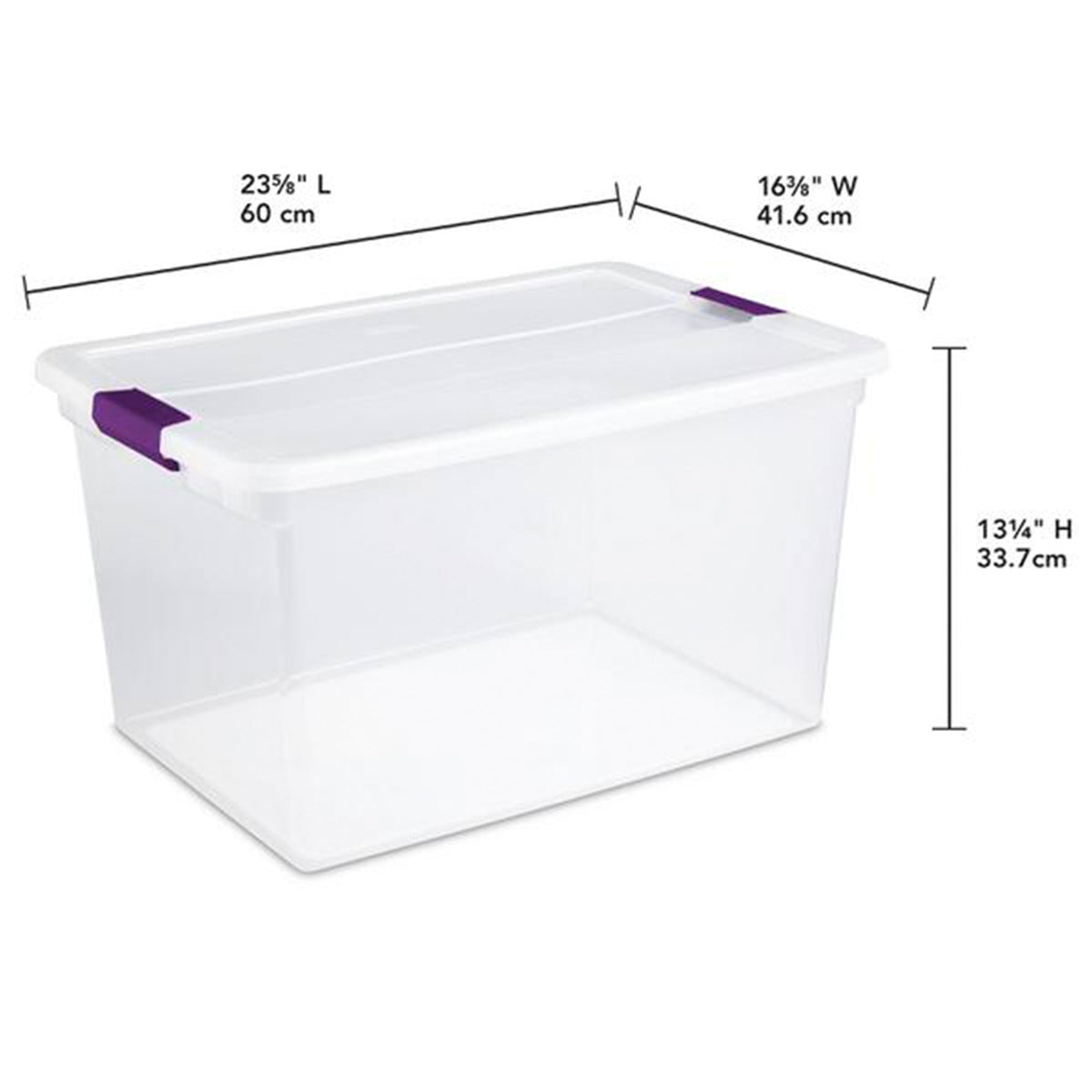 Sterilite 66-Quart ClearView Latch Box Storage Container (Open Box)