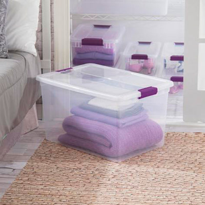 Sterilite 66-Quart ClearView Latch Box Storage Container (Open Box)